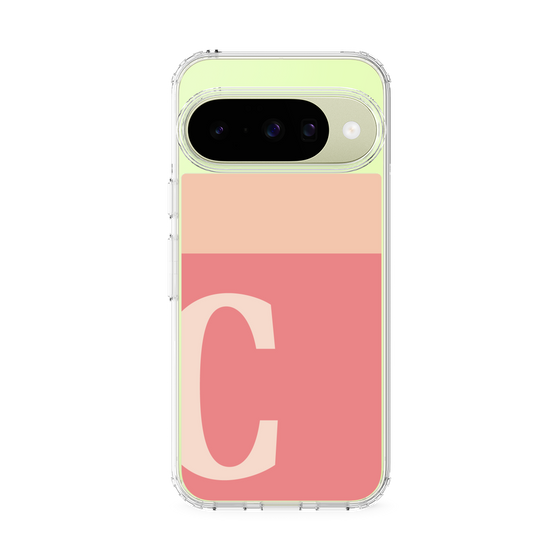 スリムプロテクションケース［ オリジナル - initial two tone - C pink ］