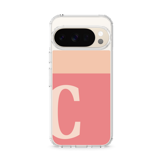 スリムプロテクションケース［ オリジナル - initial two tone - C pink ］