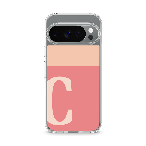 スリムプロテクションケース［ オリジナル - initial two tone - C pink ］