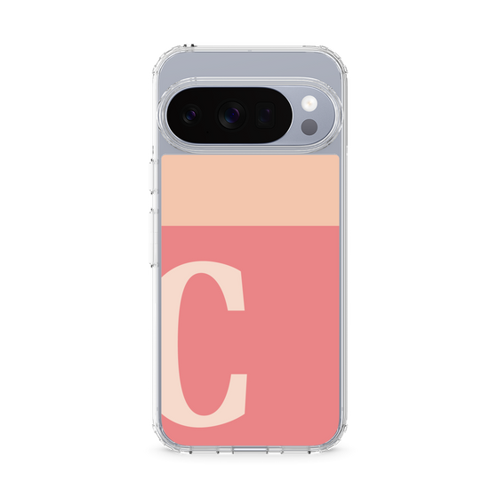 スリムプロテクションケース［ オリジナル - initial two tone - C pink ］