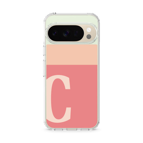 スリムプロテクションケース［ オリジナル - initial two tone - C pink ］