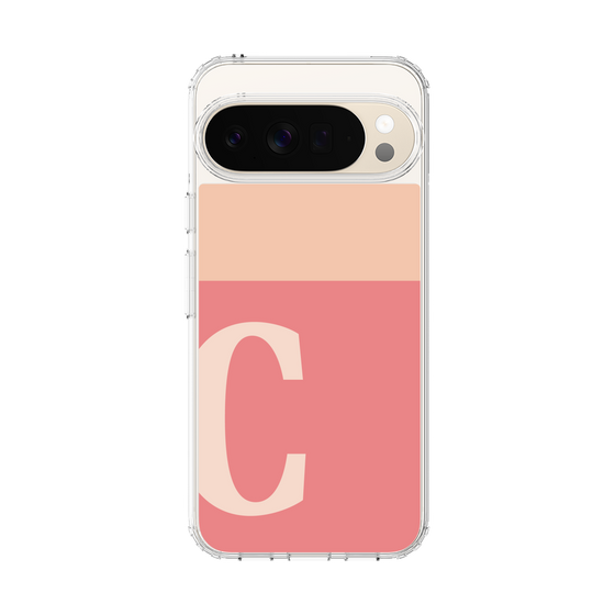 スリムプロテクションケース［ オリジナル - initial two tone - C pink ］