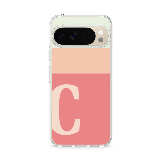 スリムプロテクションケース［ オリジナル - initial two tone - C pink ］