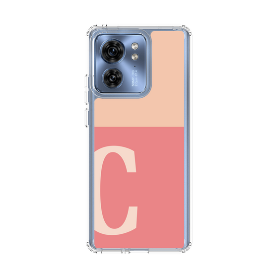 スリムプロテクションケース［ オリジナル - initial two tone - C pink ］