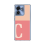スリムプロテクションケース［ オリジナル - initial two tone - C pink ］