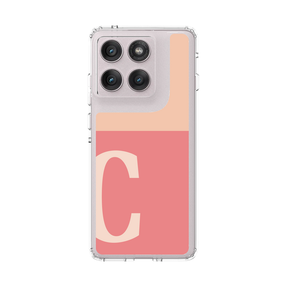 スリムプロテクションケース［ オリジナル - initial two tone - C pink ］