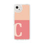 スリムプロテクションケース［ オリジナル - initial two tone - C pink ］