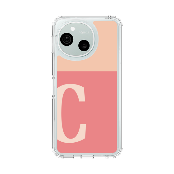 スリムプロテクションケース［ オリジナル - initial two tone - C pink ］