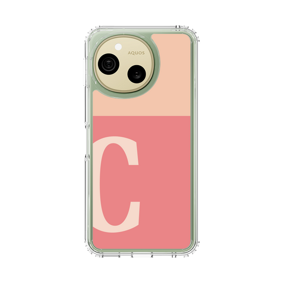 スリムプロテクションケース［ オリジナル - initial two tone - C pink ］