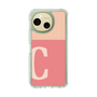 スリムプロテクションケース［ オリジナル - initial two tone - C pink ］