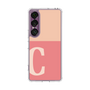 スリムプロテクションケース［ オリジナル - initial two tone - C pink ］