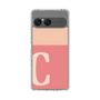 スリムプロテクションケース［ オリジナル - initial two tone - C pink ］
