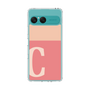 スリムプロテクションケース［ オリジナル - initial two tone - C pink ］