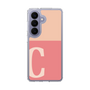 スリムプロテクションケース［ オリジナル - initial two tone - C pink ］