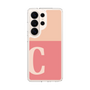 スリムプロテクションケース［ オリジナル - initial two tone - C pink ］
