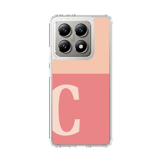 スリムプロテクションケース［ オリジナル - initial two tone - C pink ］