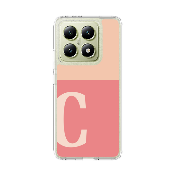 スリムプロテクションケース［ オリジナル - initial two tone - C pink ］