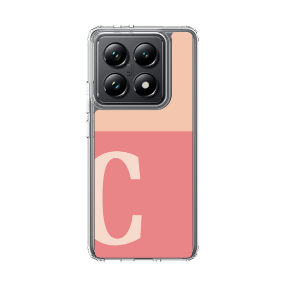 スリムプロテクションケース［ オリジナル - initial two tone - C pink ］