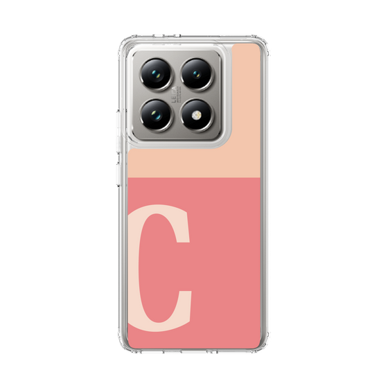 スリムプロテクションケース［ オリジナル - initial two tone - C pink ］