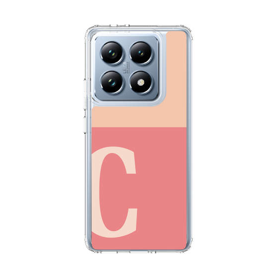 スリムプロテクションケース［ オリジナル - initial two tone - C pink ］