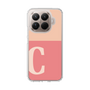 スリムプロテクションケース［ オリジナル - initial two tone - C pink ］