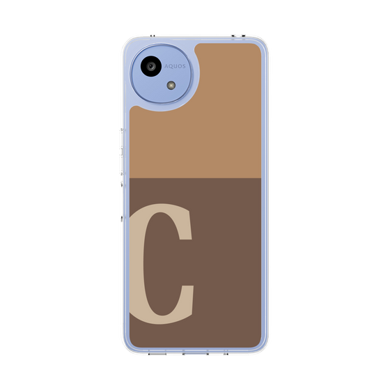 スリムプロテクションケース［ オリジナル - initial two tone - C brown ］