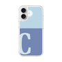 スリムプロテクションケース［ オリジナル - initial two tone - C blue ］