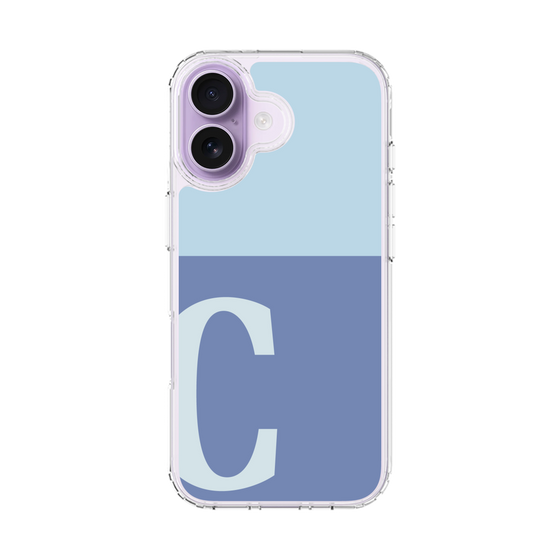 スリムプロテクションケース［ オリジナル - initial two tone - C blue ］