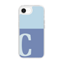 スリムプロテクションケース［ オリジナル - initial two tone - C blue ］