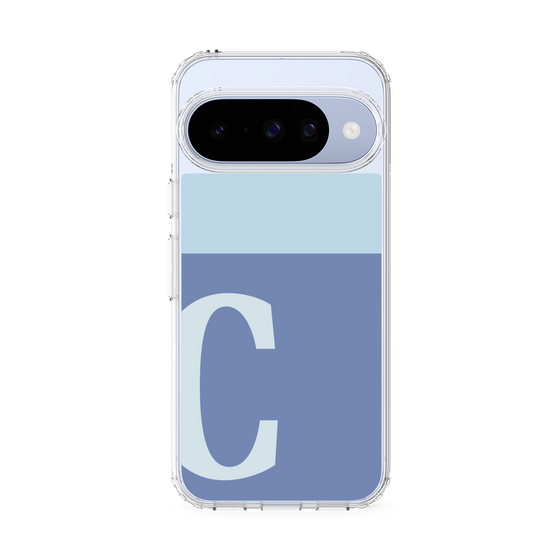 スリムプロテクションケース［ オリジナル - initial two tone - C blue ］