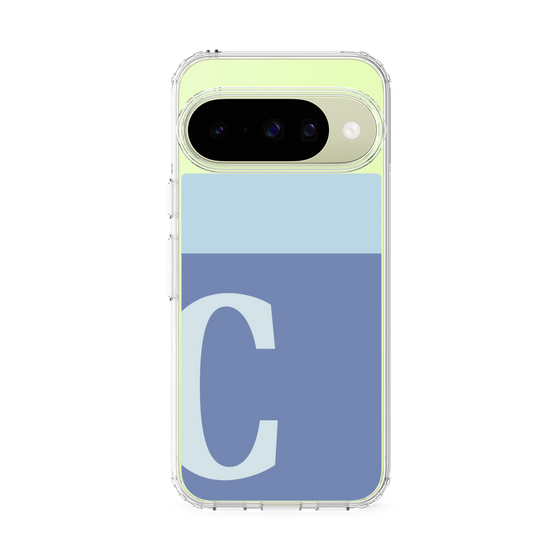 スリムプロテクションケース［ オリジナル - initial two tone - C blue ］