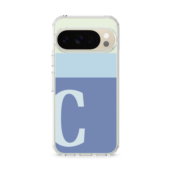 スリムプロテクションケース［ オリジナル - initial two tone - C blue ］
