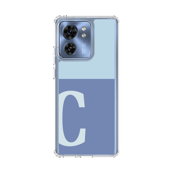 スリムプロテクションケース［ オリジナル - initial two tone - C blue ］