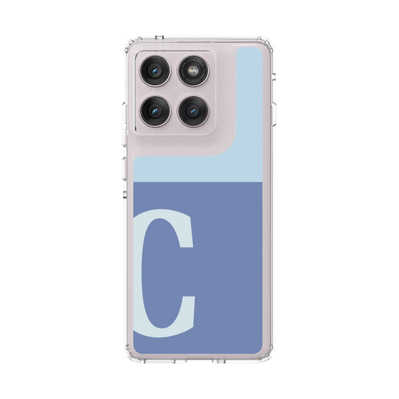 スリムプロテクションケース［ オリジナル - initial two tone - C blue ］