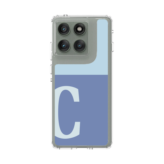 スリムプロテクションケース［ オリジナル - initial two tone - C blue ］