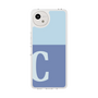 スリムプロテクションケース［ オリジナル - initial two tone - C blue ］