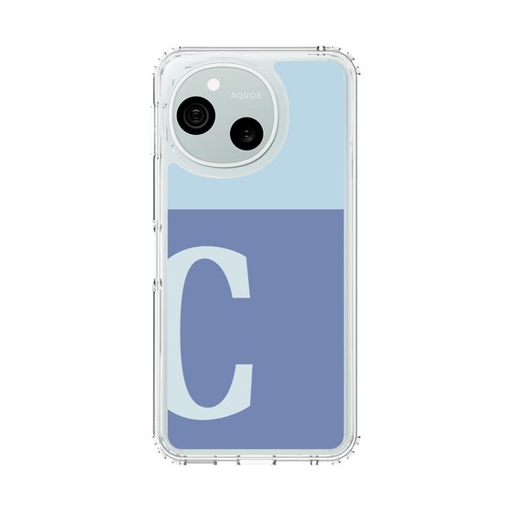 スリムプロテクションケース［ オリジナル - initial two tone - C blue ］