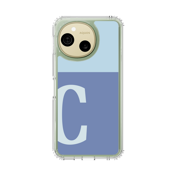 スリムプロテクションケース［ オリジナル - initial two tone - C blue ］