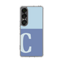 スリムプロテクションケース［ オリジナル - initial two tone - C blue ］
