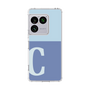 スリムプロテクションケース［ オリジナル - initial two tone - C blue ］