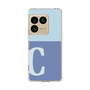 スリムプロテクションケース［ オリジナル - initial two tone - C blue ］