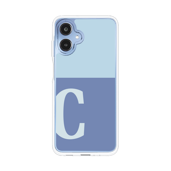 スリムプロテクションケース［ オリジナル - initial two tone - C blue ］