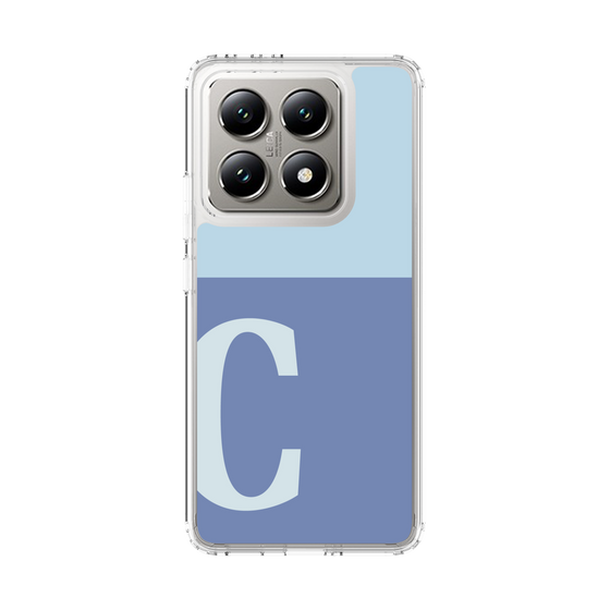 スリムプロテクションケース［ オリジナル - initial two tone - C blue ］