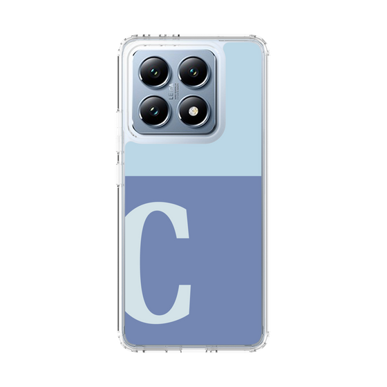 スリムプロテクションケース［ オリジナル - initial two tone - C blue ］