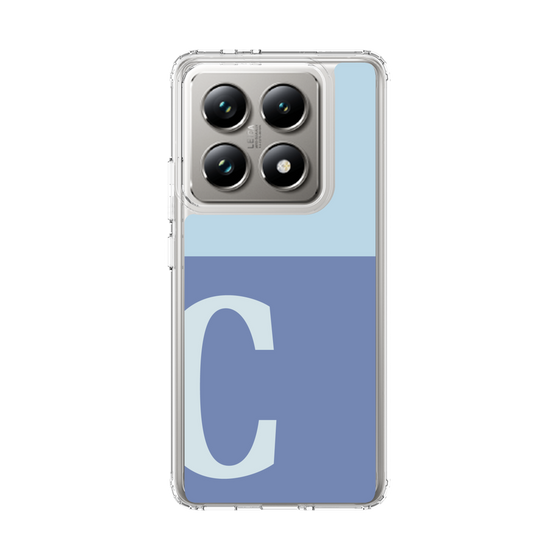 スリムプロテクションケース［ オリジナル - initial two tone - C blue ］