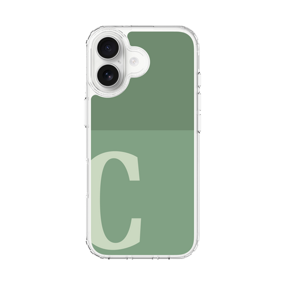 スリムプロテクションケース［ オリジナル - initial two tone - C green ］