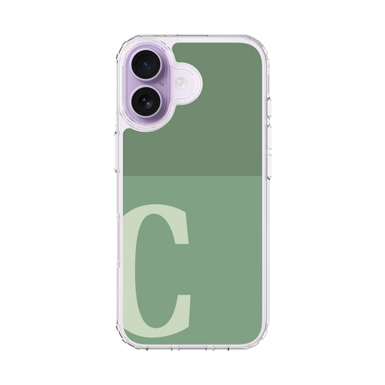 スリムプロテクションケース［ オリジナル - initial two tone - C green ］