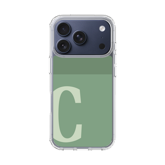 スリムプロテクションケース［ オリジナル - initial two tone - C green ］