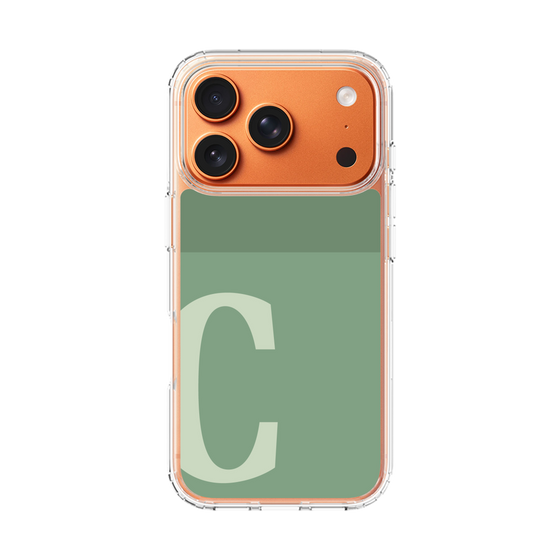 スリムプロテクションケース［ オリジナル - initial two tone - C green ］