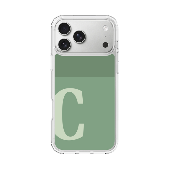 スリムプロテクションケース［ オリジナル - initial two tone - C green ］